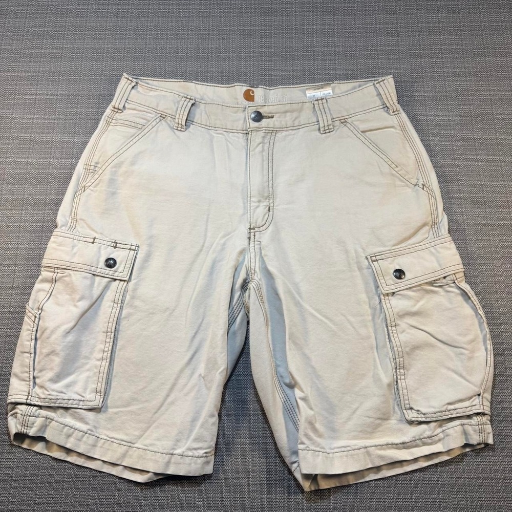 Carhartt Cream Cargo Shorts Men's Size 34